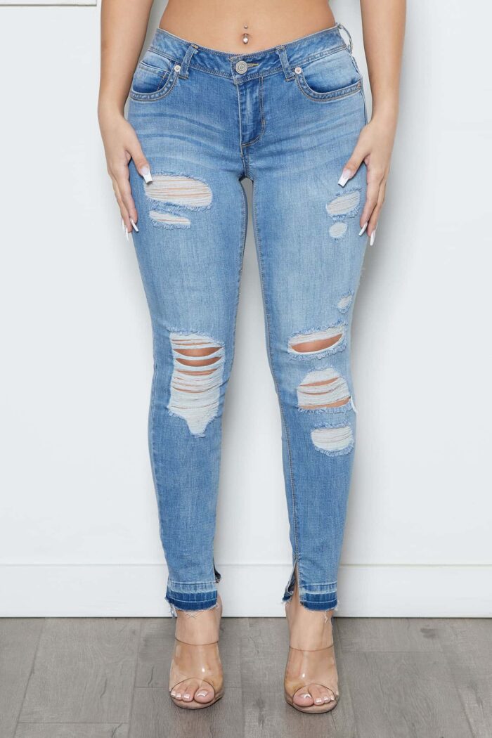 Skinny Rough style Jean